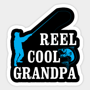 Fishing Grandpa Fisherman Quote Sticker